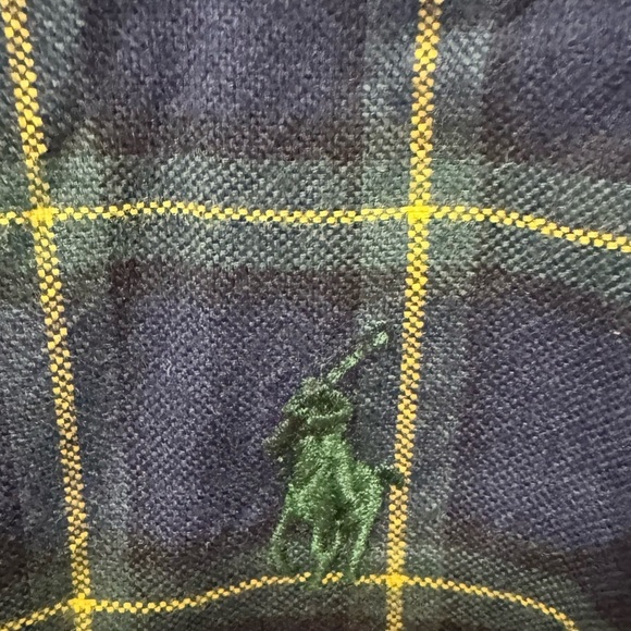 Ralph Lauren Men's Blue and Yellow Plaid Shirt Size 2XB - Picture 4 of 6